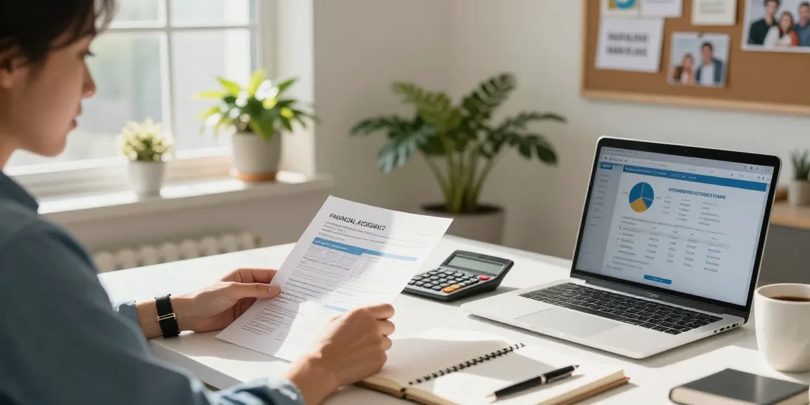 Apply for $2000 loan at RadCred in a bright home office setup focusing on financial documents and productivity.