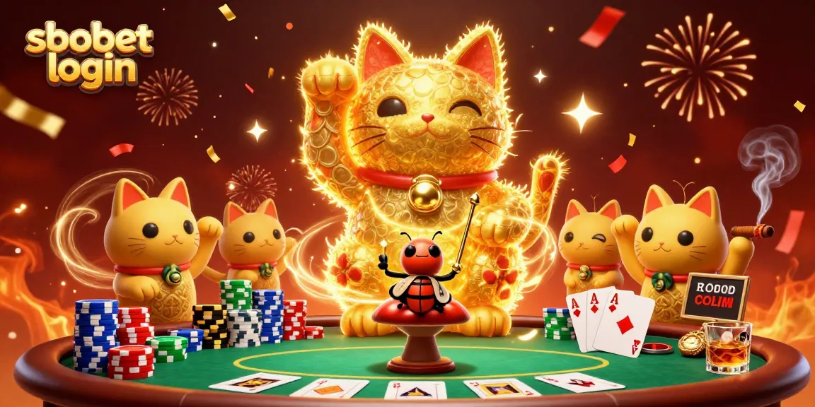 Access sbobet login for thrilling poker action amid vibrant casino visuals.