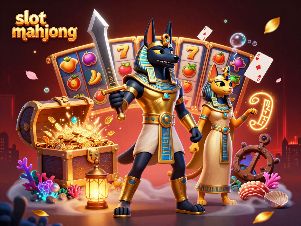 Experience thrilling gameplay with slot mahjong as vibrant treasures and ancient warriors converge.