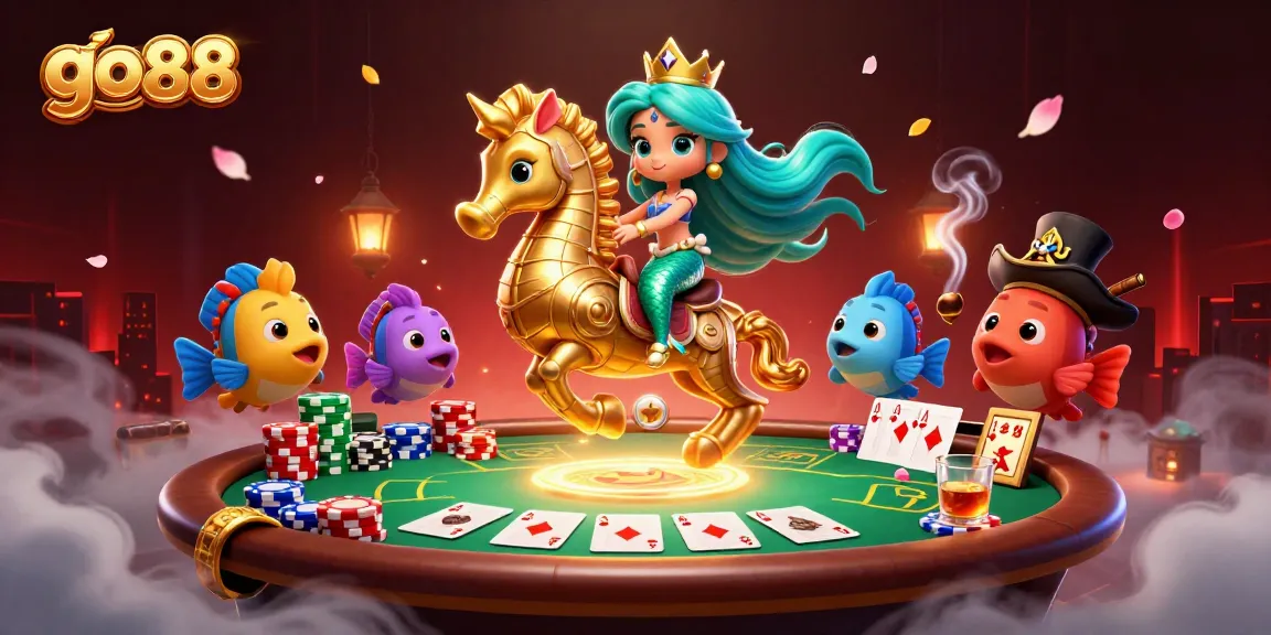 Win big playing go 88 with immersive gambling magic, featuring vibrant casino elements and engaging characters.