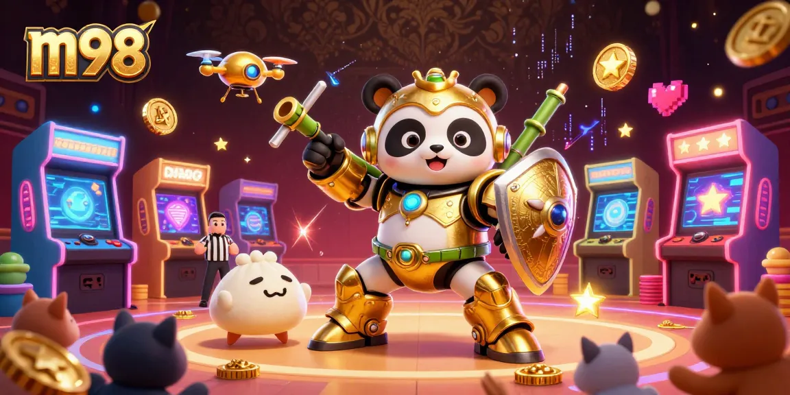 Experience the thrill of m98 with vibrant casino adventures featuring playful characters and gaming elements.